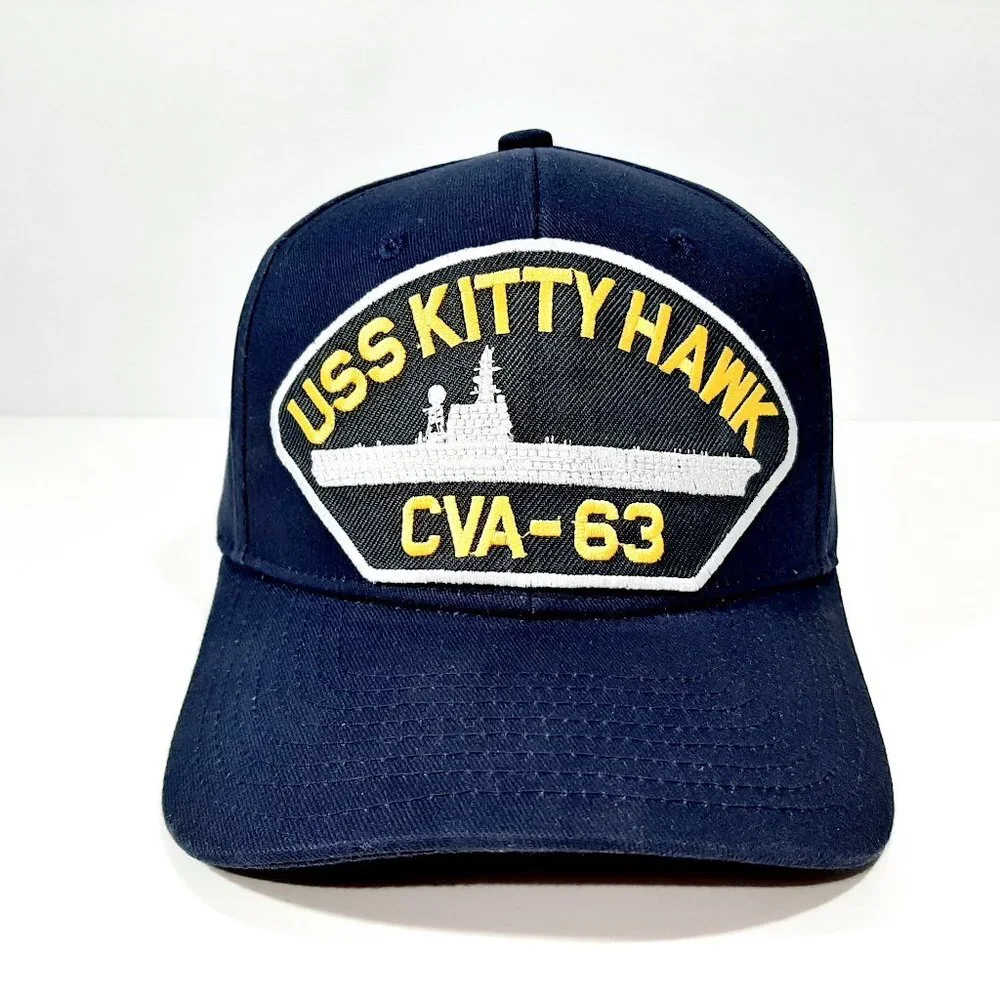 U.S. Navy USS Kitty Hawk CVA-63 Men's Patch Cap Ha